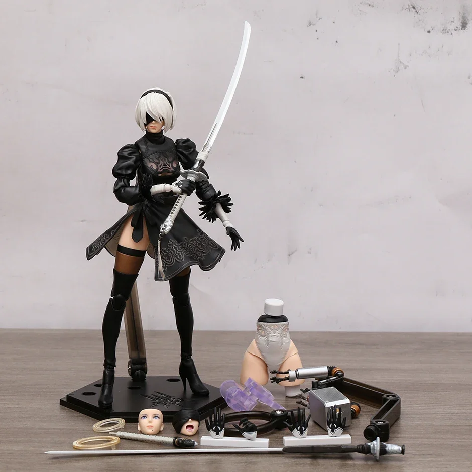 

24cm NieR:Automata YoRHa No. 2 Type B DELUXE Ver. PVC Action Figure Collection Model Toy Xmas Gift