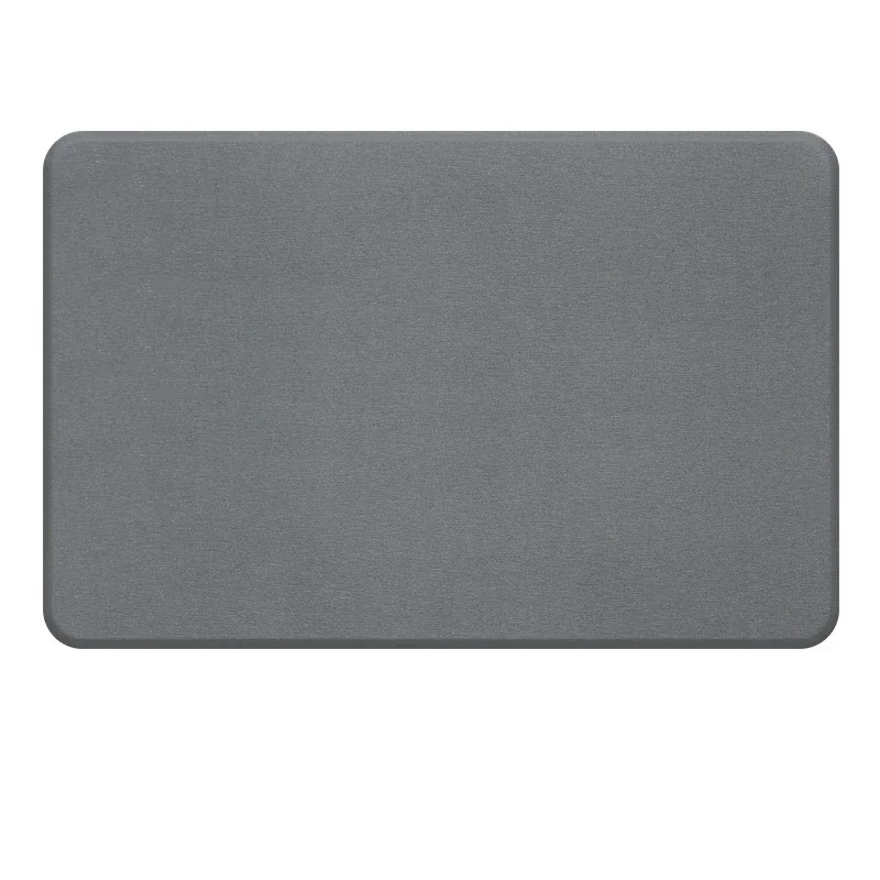 Alfombra De Baño De Piedra De Diatomita - Absorbente, Secado Rápido, Antideslizante, 30x40 Cm, En Negro, Blanco O Gris