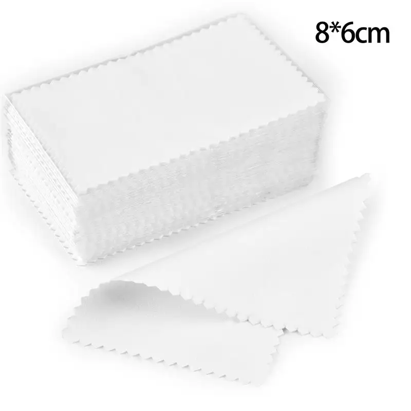 50-Piece Set of Soft Polishing Cloths for Jewelry Care and Cleaning