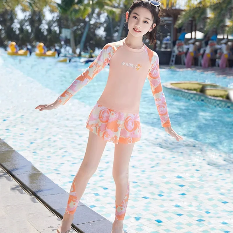 Agoky Burkini Kinderbadpak voor meisjes, moslim, islamitisch, volledige