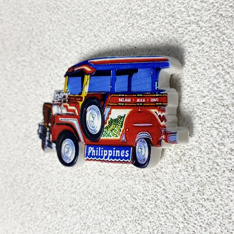 Philippines Souvenirs Home decoration Creative classic car 3D stereo refrigerator sticker collection arts and crafts gifts