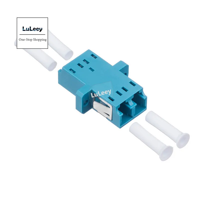 100Pcs Lc Lc Flangia In Fibra Accoppiatore In Fibra Adattatore Duplex Lc Adattatore Per Fibra Ottica Connettore Per Fibra Ottica
