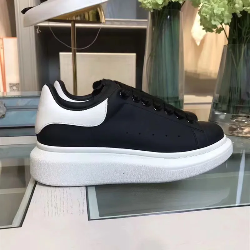 

Top Quality Unisex Luxury Brand Genuine Leather Men Platform Sneakers Autumn Fashion Sports Ladies Vulcanized Women Shoes