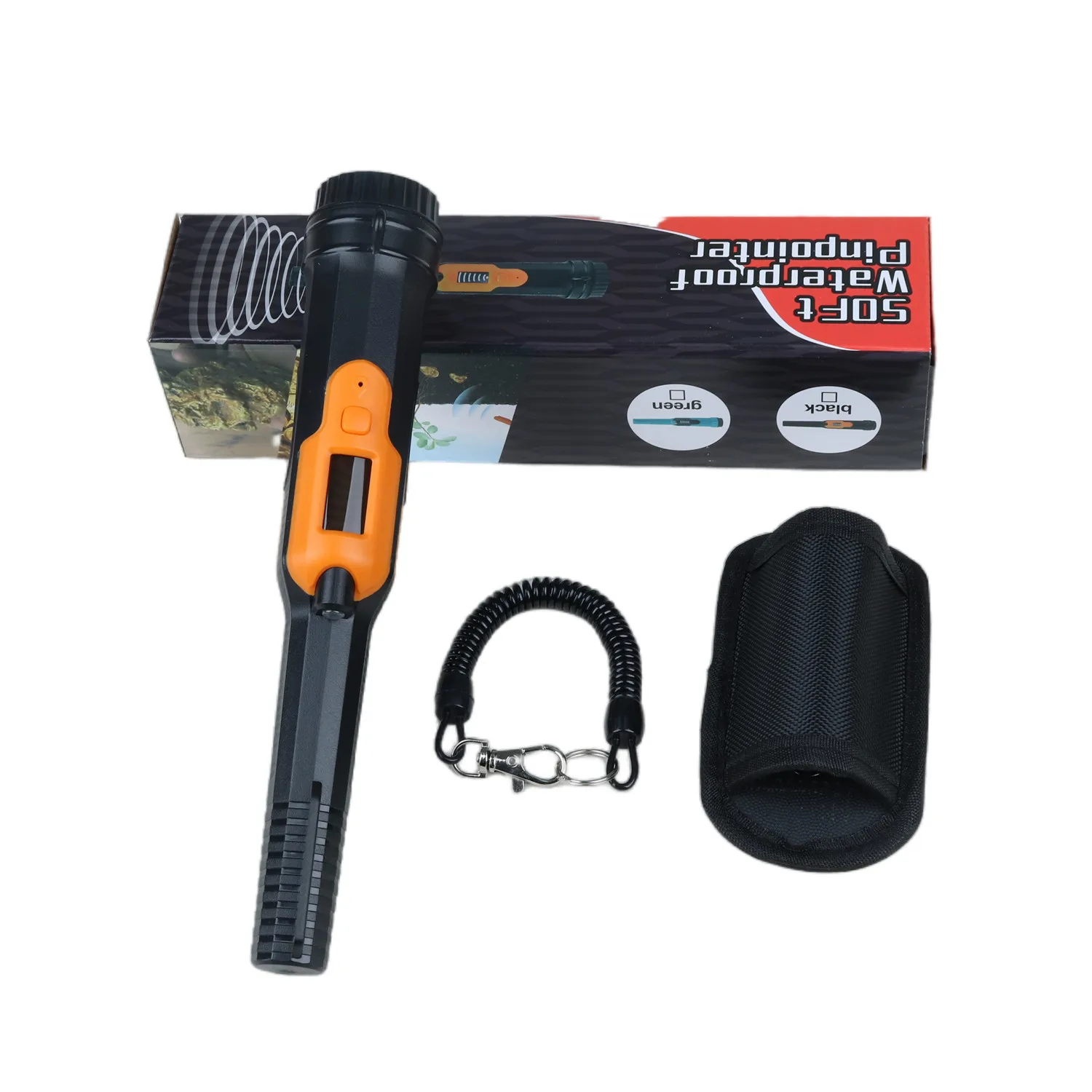Metal Detector Pinpointer with LCD Display,Handy High Performance Metal Detector Metal Reader in 3 Alarm Modes, IP68 Pinpointer 5