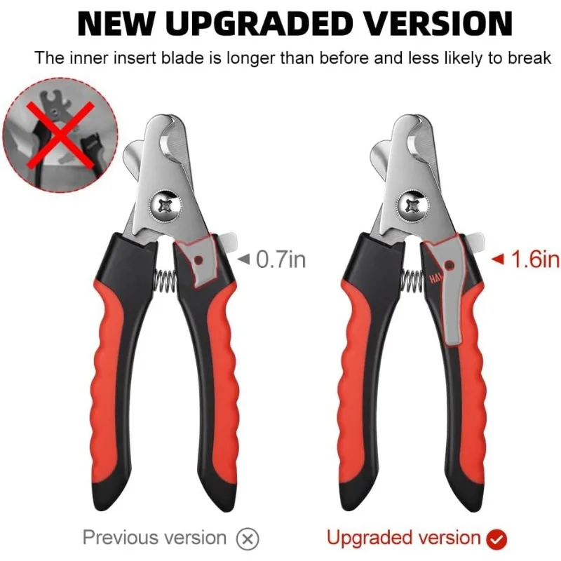 Pet Nail Clippers with Sickle Dog Cat Nail Trimmer Labor and Time Saving Stainless Steel Manicure Scissors Pet Grooming Supplies 5
