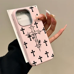 Elegant Shockproof Leather Cross Christian Phone Case - Premium Protection and Style - iPhone SE (2020) (FE - P2030)