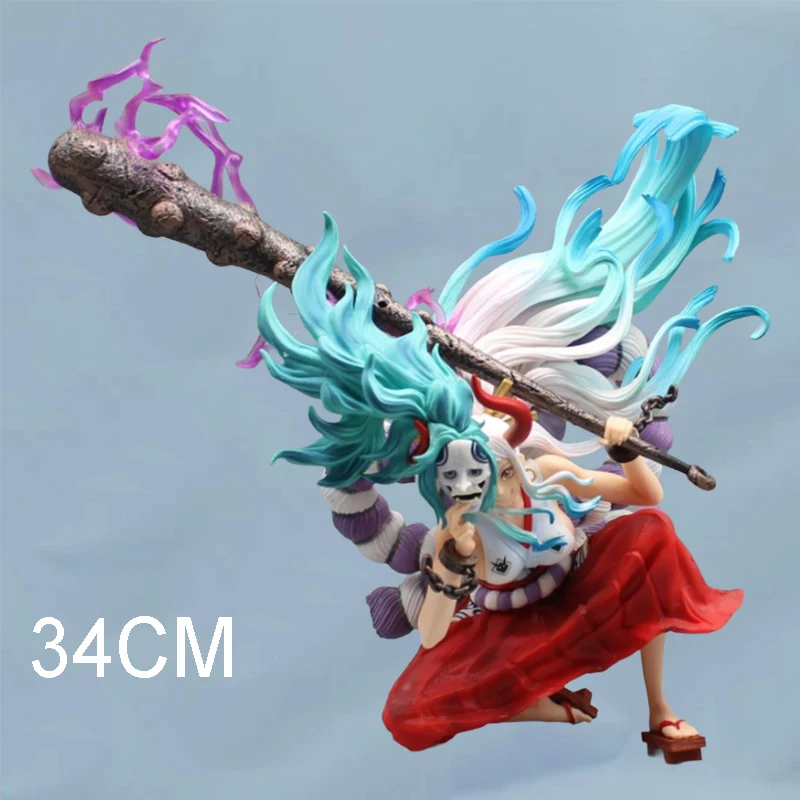 34Cm Anime Yamato Figurine Kaidou Figlia Un Pezzo Fantasma Isola Figura Yamato Action Figures Gk Modello Pvc Statua Ornamento Giocattoli