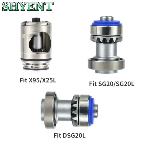 Dental Cartridge Rotor Dental 1:1/1:5/20:1 Low Speed Contra Angle Fit X25/X25L X95/X95L SG20/SG20L/DSG20L Dentist Spare Parts
