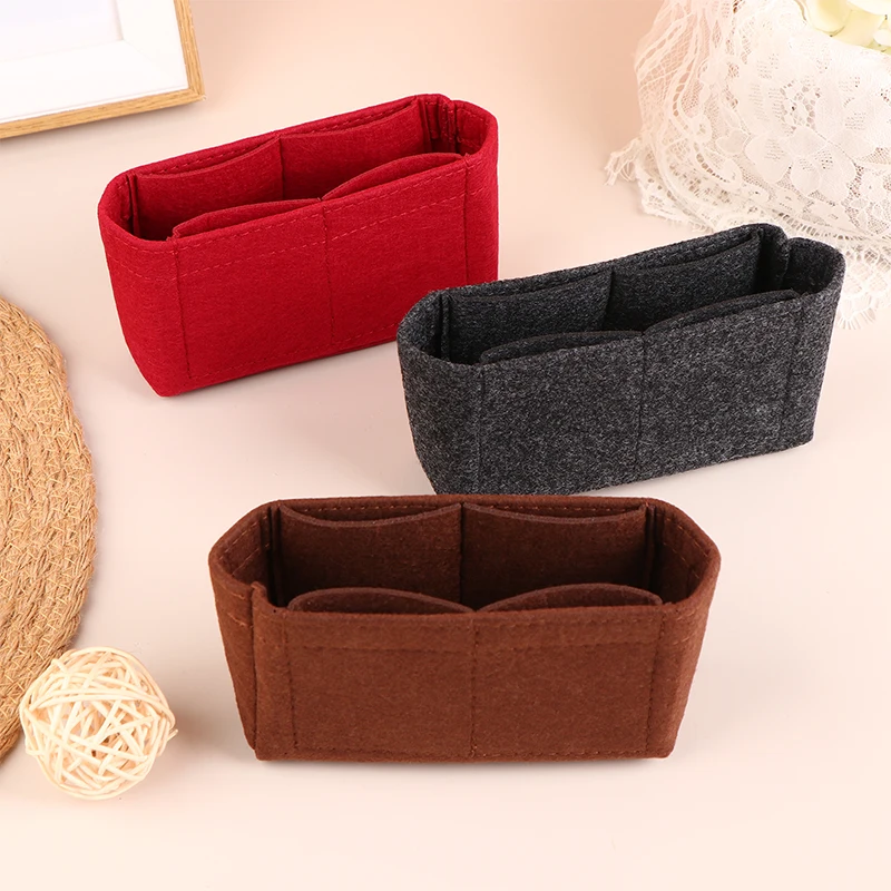 1Pc Bag Anti-deformation Liner Organizer For Insert Handbag Mini Bag Storage Bag The Liner Bag Felt Purse Liner Bags