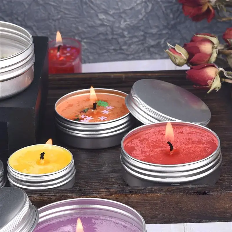 Cera Di Soia A Scaglie Colorate - 18 Colori Con Stoppini, Per Candele Fai Da Te, 5g/Colore