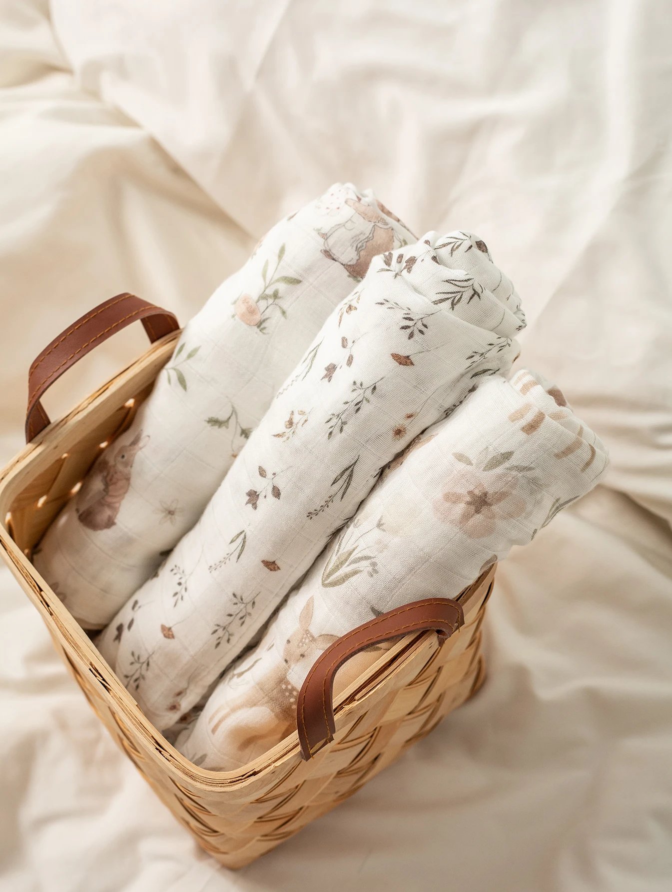 Digital Print Bamboo Cotton Muslin Swaddle Blankets 120*120cm for Newborn Bath Towel Wrap Baby Item Mother Kids cotton muslin blanket swaddle blanket cotton swaddle