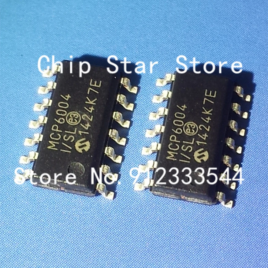 5 100pcs MCP6004 I/SL MCP6004T I/SL MCP6004 SOIC14 Operational ...