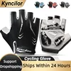 Men's cycling gloves Half Finger Breathable Anti Skid Gloves For Sports Riding Bicycle Guantes Shockproof Pads Cucling Gloves 1