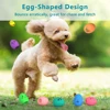 SCGK bouncy egg Dog Toys Funny Ball Squeaky Latex Bouncy Egg with Squeaker for Puppy Small Pet Dogs Soft Rubber Sound 5