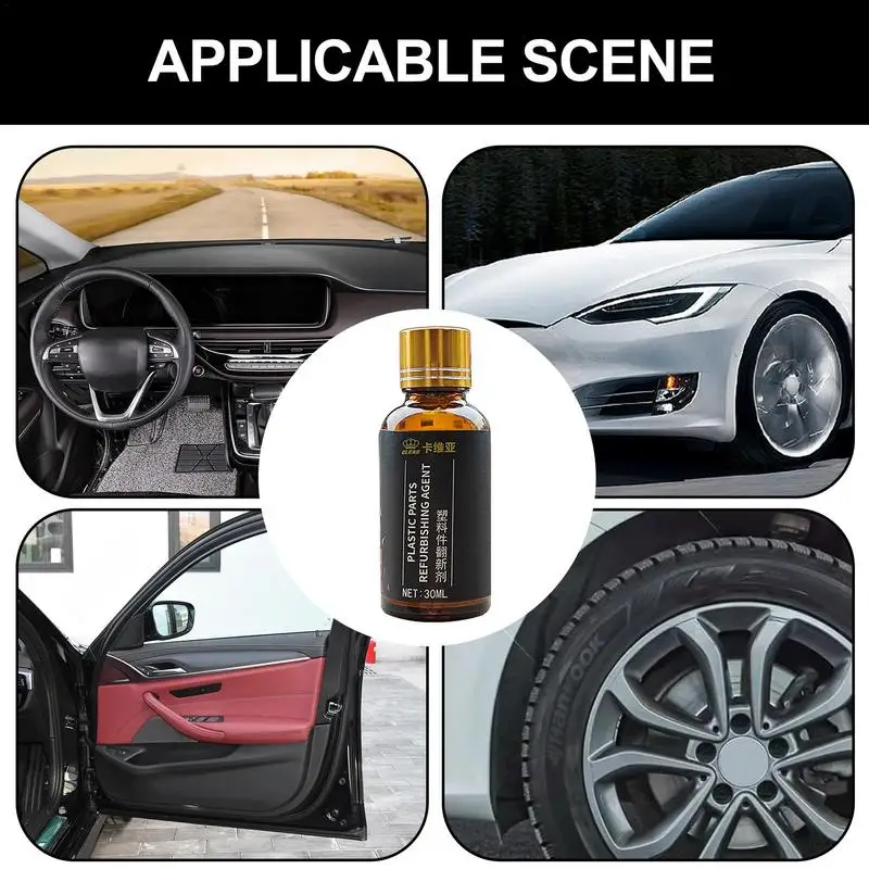

Car Refurbished Agent Plastic Restore Coating Agent Auto Plastic Rubber Exterior Repair Cleaning Agent, Car Dashboard Cleaner
