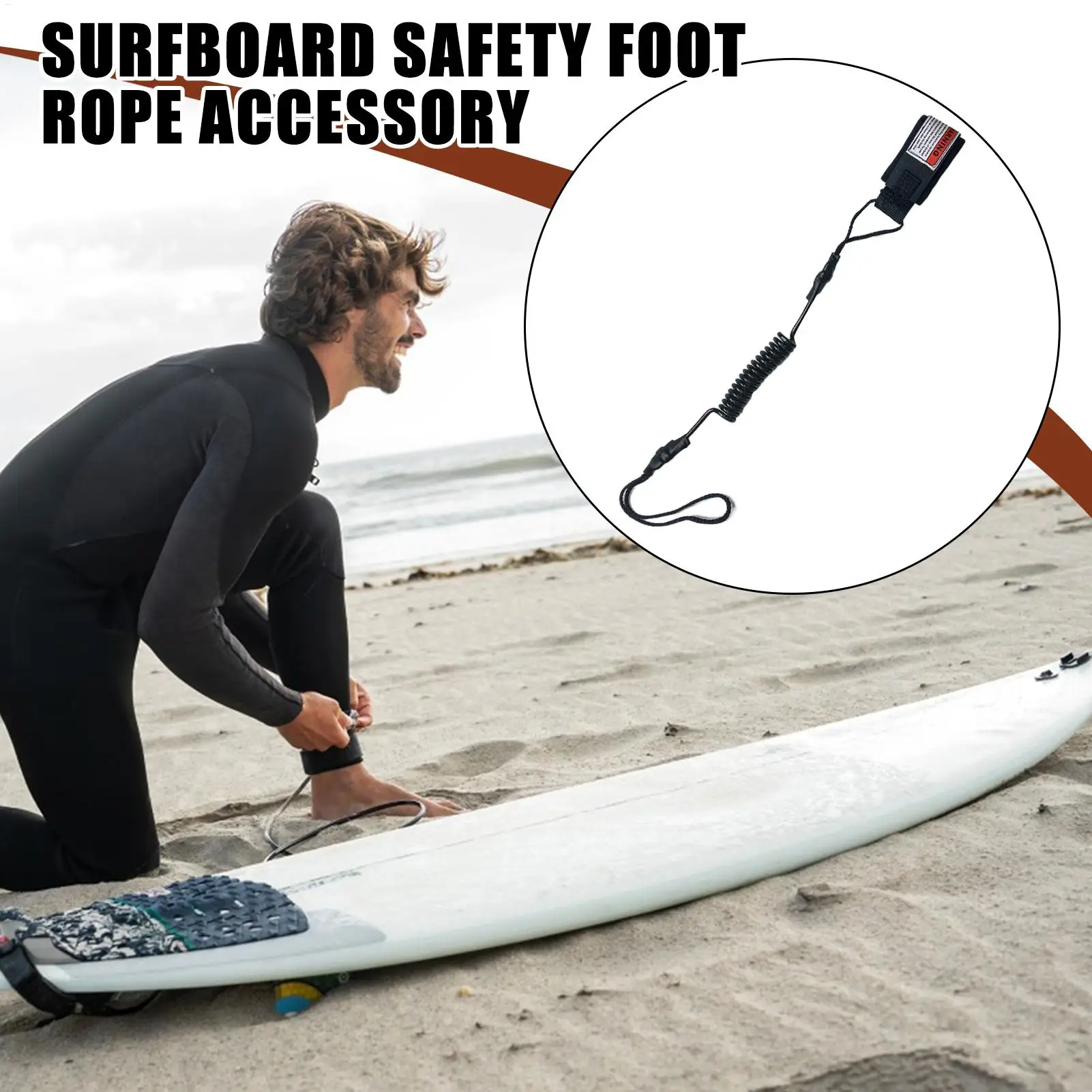 Surfing board safety hand rope Bodyboard Wrist Leash Floats Boards Wrist Leashes Surfboard Replacement Elastic Hand Strap