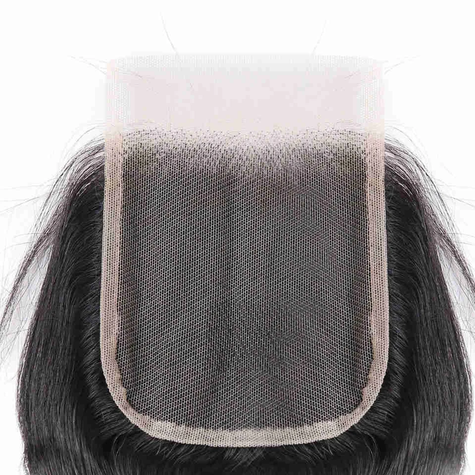 Loose Wave Lace Closure Frontal Human Hair 4x4 Lace Closure Pre Plucked Loose Deep Wave Human Hair For Women Frontal 130%