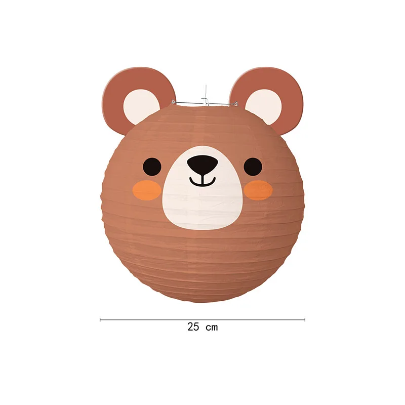 Animal Lantern Foldable Birthday Paper Ball Lantern Hanging Forest Animal Theme Children's Party Decoration paper lantern,led lantern,tissue paper decorations