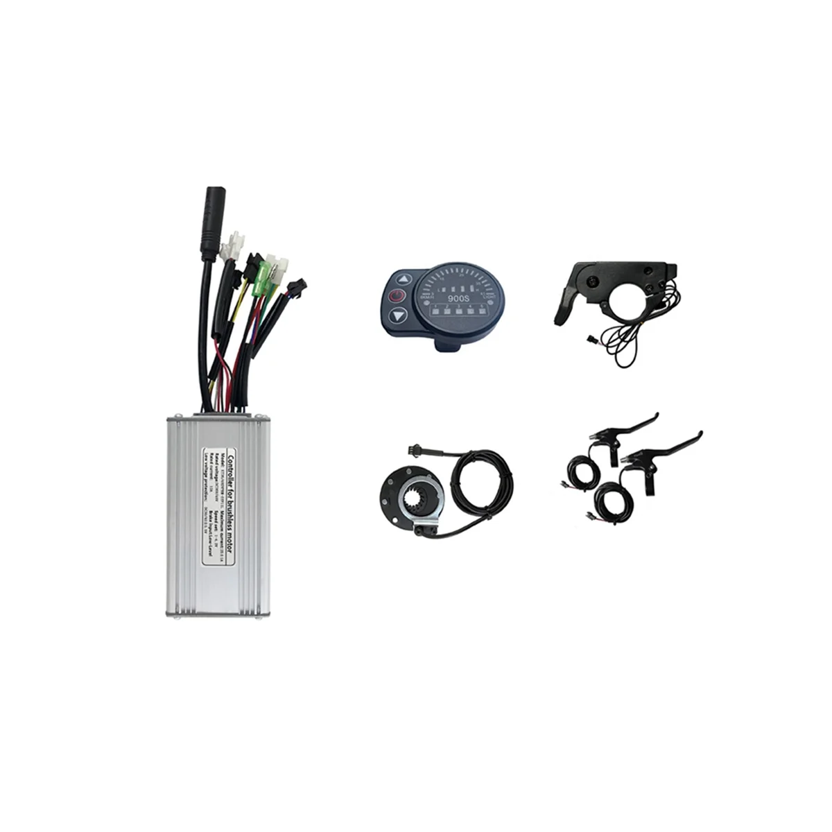 

36V 48V 750W Electric Bicycle 25A Sine Wave Common Head Controller with LED900S Display Electric Bike Light Display