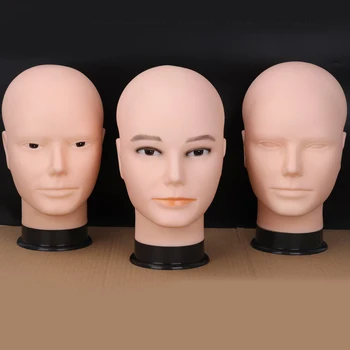 Supporto per parrucca con testa di manichino con treppiede per parrucca regolabile per realizzare parrucche Supporto per parrucca con testa di manichino per PC morbido per parrucche Display per cappelli