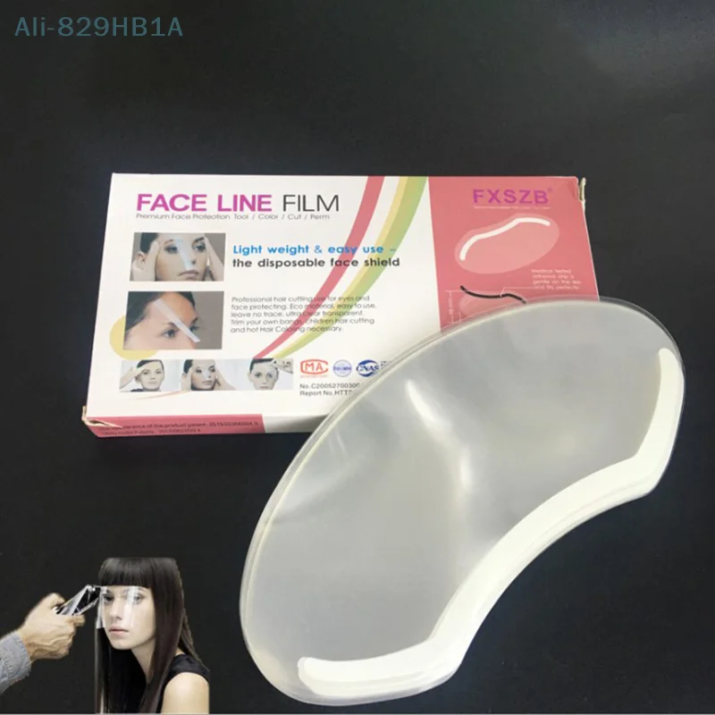 

100pcs Hairdressing Eye Mask Transparent Eye Shield Kit Dye Perm Face Cover