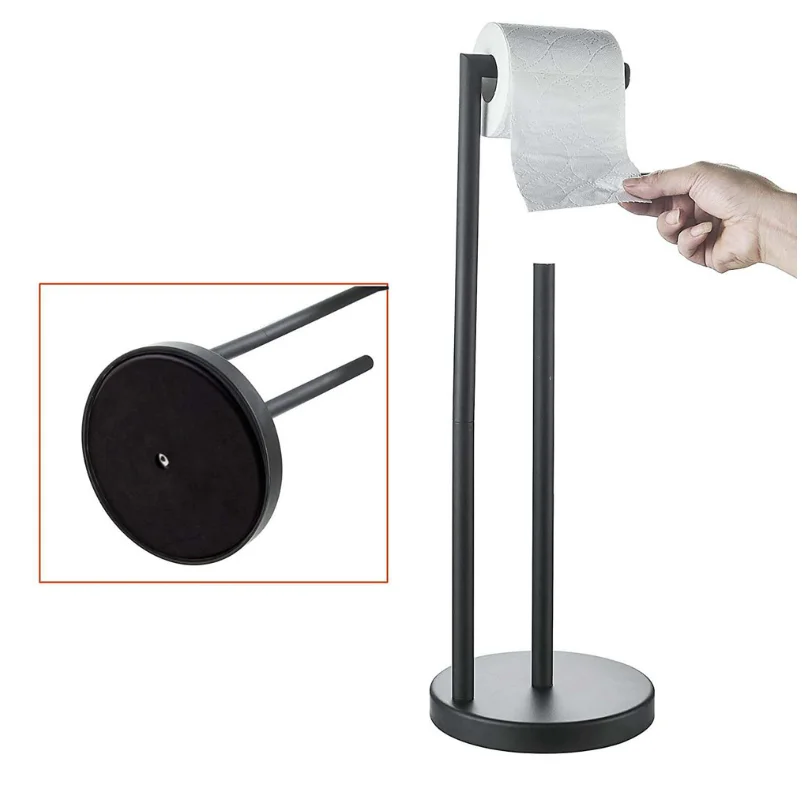 OBODING Support De Papier Essuie-tout Pour L'organisation Et Le Rangement De La Cuisine Porte Serviettes En Papier Pour Rouleaux De Taille Standard Et Grande Noir
