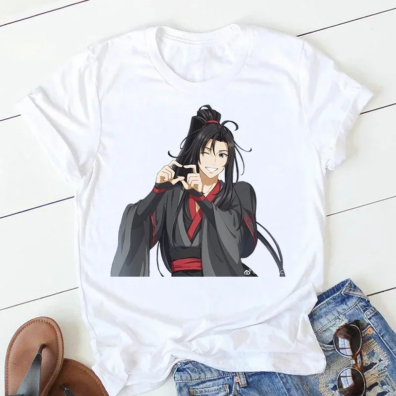 

Fashion 2024 New T-shirt Women Anime Mo Dao Zu Shi Print Clothes Tops Harajuku Summer Casual Short Sleeve Tee Clothing Y2k Top