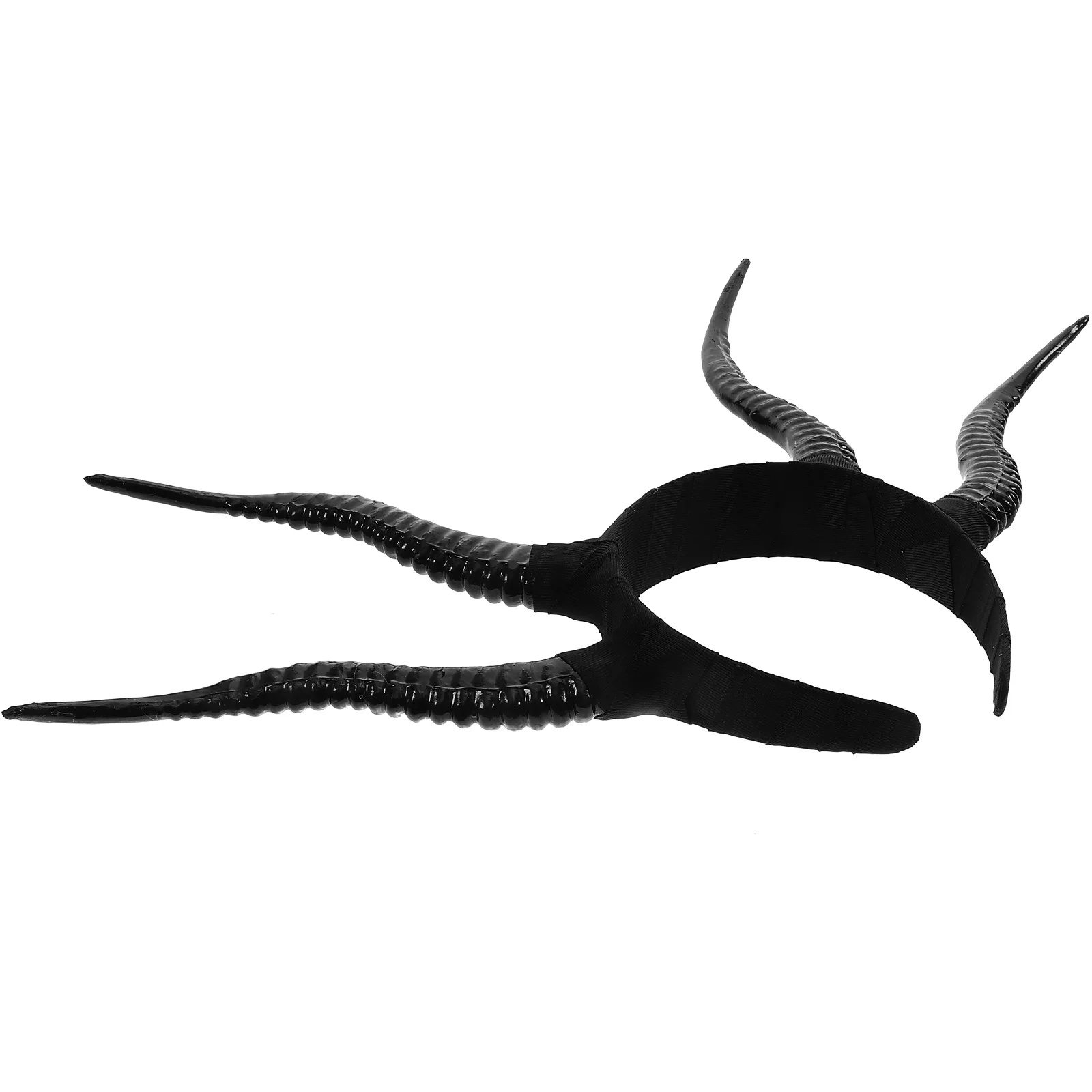 

Demon Horn Headband Halloween Horns Hairband Black Ox Decoration Headbands for Women Lolita