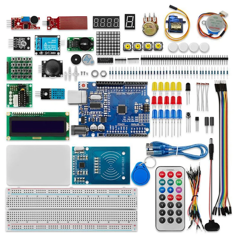 UNO 프로젝트 스타터 키트, 프로그래밍 가능한 E-러닝 DIY, UNO R3 ..