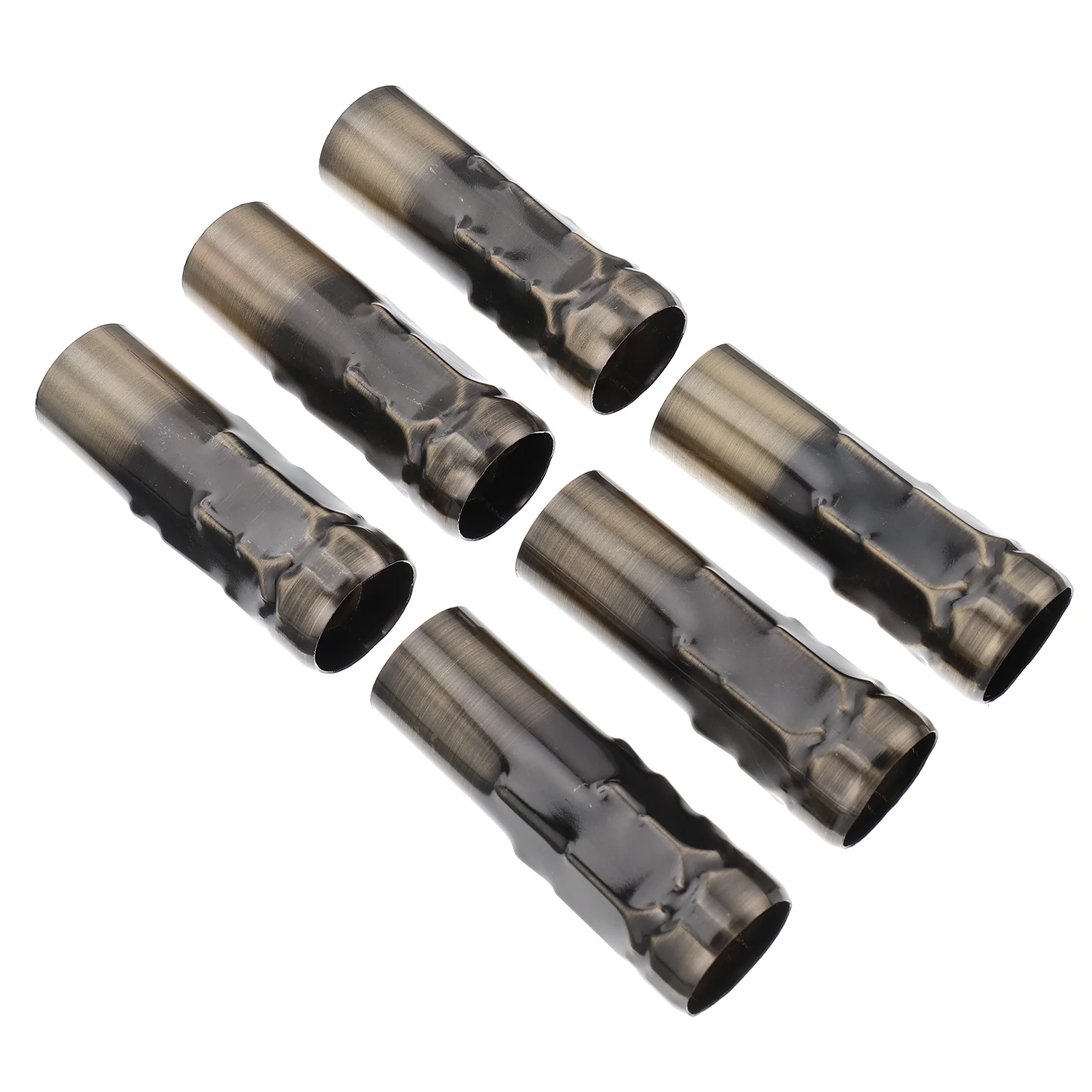 

6 Pcs Tear Sleeve Chandelier Iron Tubes Condom Light Base Decorative Lamp Holder