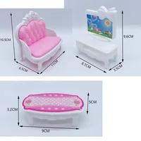 Doll Accessories Baby Dolls Pregnant Mom Father Children Family Set Christmas Birthday Present for Doll Game Toy,No Color Box 2