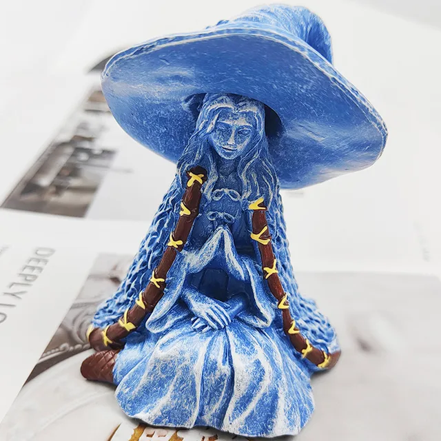  KRYPTTON Ranni Witch The Elden Ring Statue Resin The Witch  Figures with Detachable Hat Ornament Ranni Decoration Sculpture (Small) :  Home & Kitchen