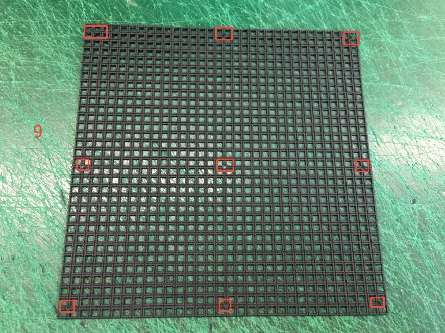 Mask Indoor P3.91 For Led Display Module Indoor 125&times;125mm 9 screw holes
