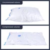 Vacuum Bag for Clothes Storage Bag With Valve Transparent Border Folding Compressed Organizer Travel Space Saving Seal Packet 2