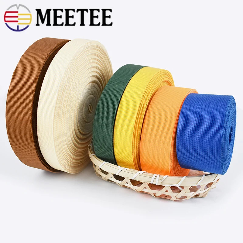 8Meters Meetee 20-50mm Thick 1mm Nylon Webbing Trim Safety