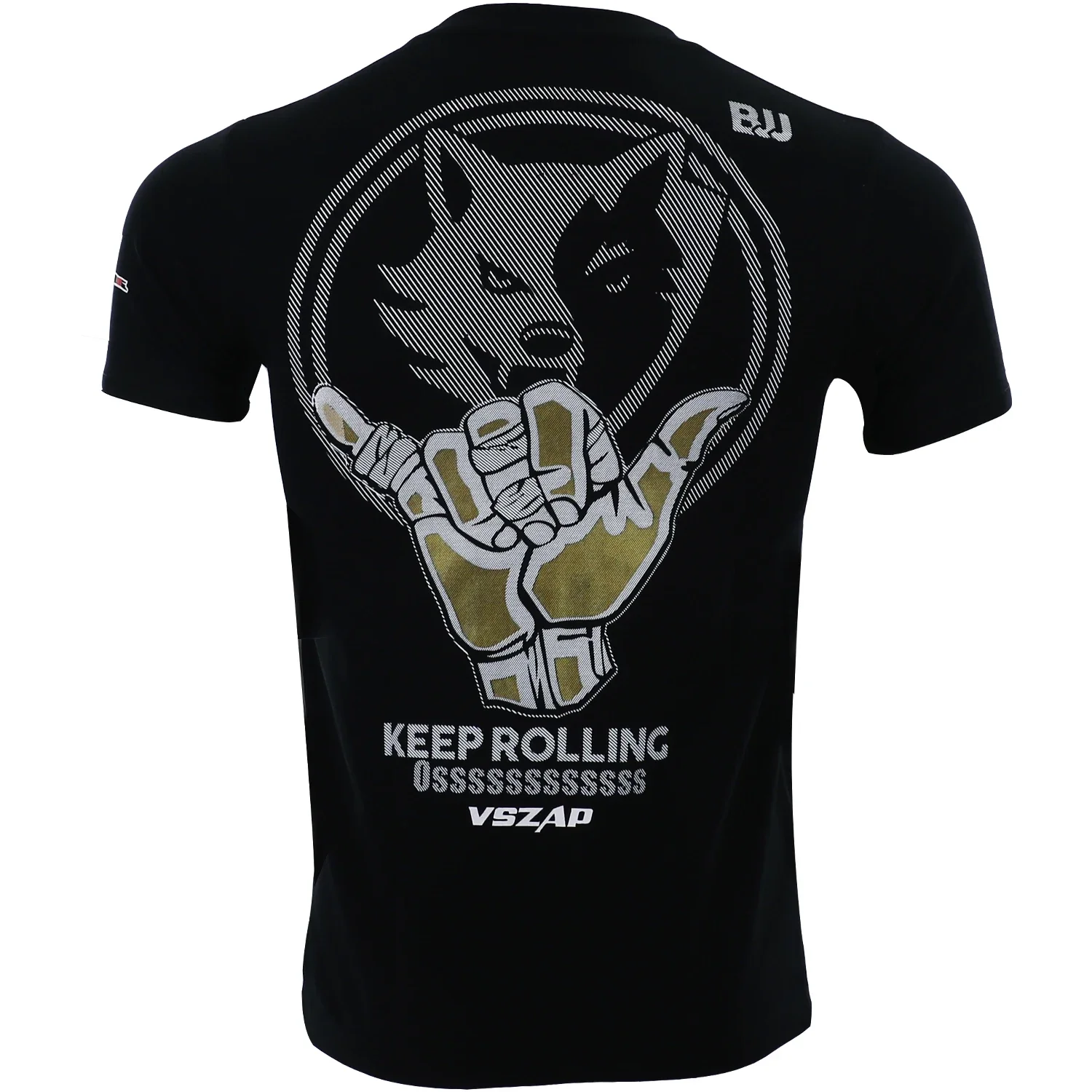 VSZAP MMA Boxing Fighting Training Muay Thai Pure Cotton Breathable Sports T-shirt Gym Judo Short Sleeve