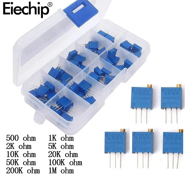 50pcs 3296W Series Potentiometers