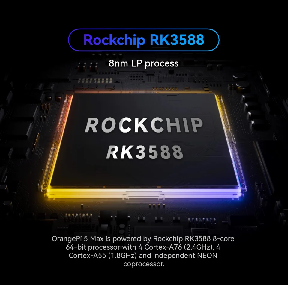 Orange Pi 5 Max LPDDR5 RK3588 WiFi+BT OrangePi 5 MAX