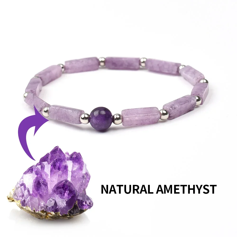 Natural Amethyst Body-purify Slimming Bracelet Image 8