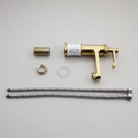 KEMAIDI สีทองและสีขาวเซรามิคอ่างล้างหน้าห้องน้ําอ่างล้างจานยุโรปอ่างล้างหน้าก๊อกน้ํา Combo Counter Top อ่างล้างจาน 6