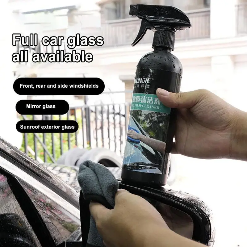 

Car Glass Oil Film Cleaner 500ML Invisible Car Glass Oil Film Cleaner Effective Outdoor Window Cleaner For Polishing & Restoring