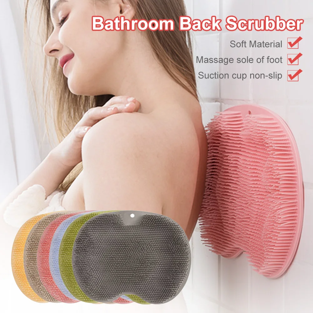 Silicone Back Scrubber for Shower, Back Cleaner, Silicone Shower