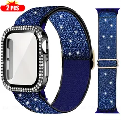 Ensemble de bracelets élégants avec protecteur d'écran pour Apple Watch