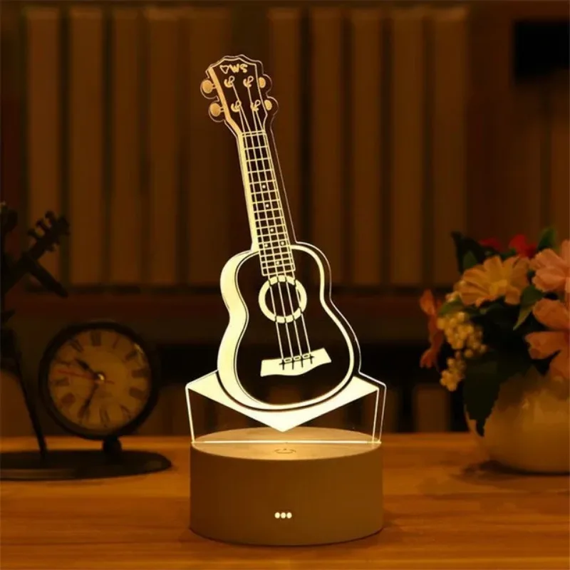 3D Acrylic Led Lamp Night Light for Home Children's Christmas Party Valentine's Day Bedside
