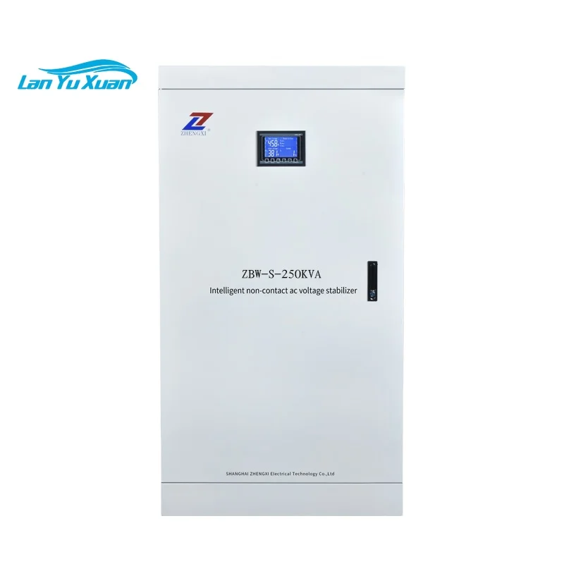 

ZBW-S-250KVA SVC three phase LCD intelligent automatic non-contact servo motor voltage stabilizer/regulator
