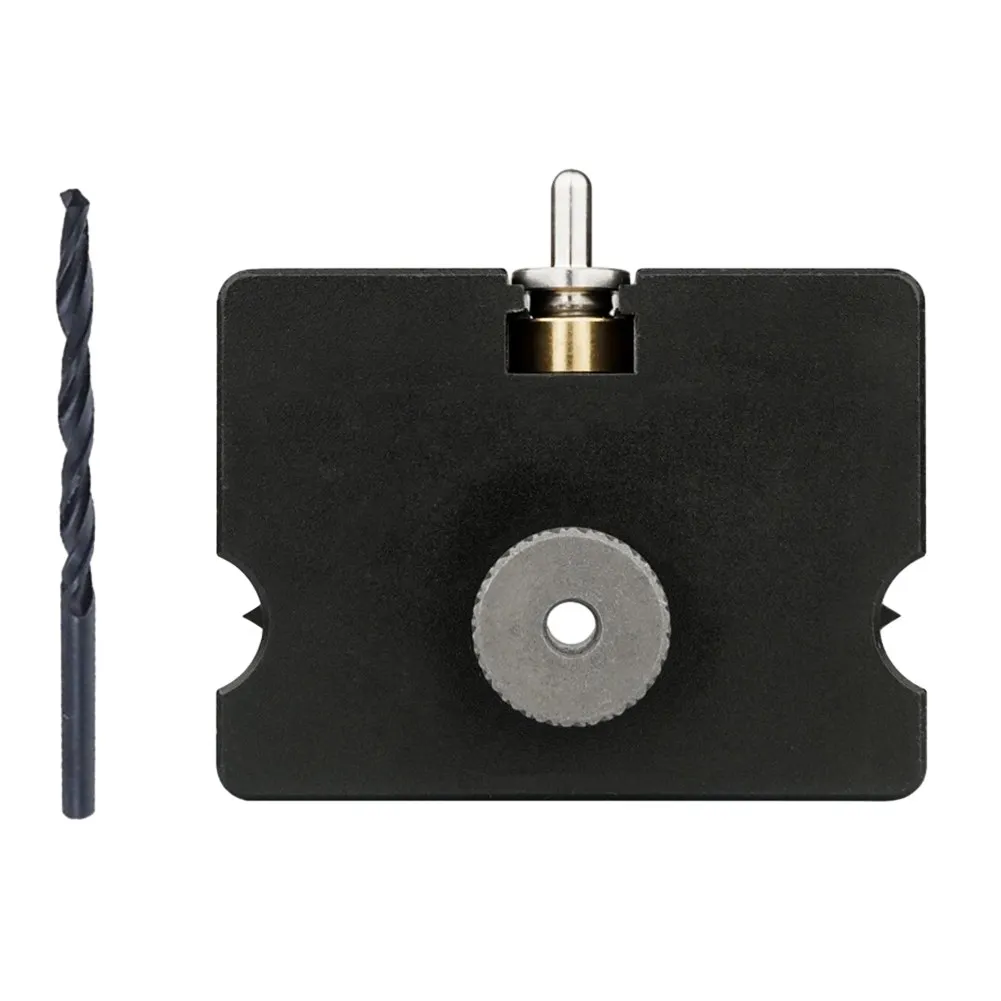 

Guide Dowel Jig Hole Punch Locator Hardware Tools Woodworking Connector 2 In 1 60*45mm Aluminum Alloy Cabinet Jig