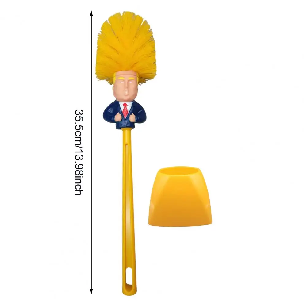 35.5cm Trump Comics Bathroom Brush Long Handle Toilet Brush Toilet Cleaner Bathroom Cleaning Tool