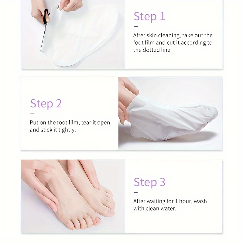 Foot Peel Mask GZE Foot Peel Mask Skin Exfoliating Foot Masks for Dry Rough Cracked Feet Heels Callus Dead Skin Remover Feet Peeling Mask