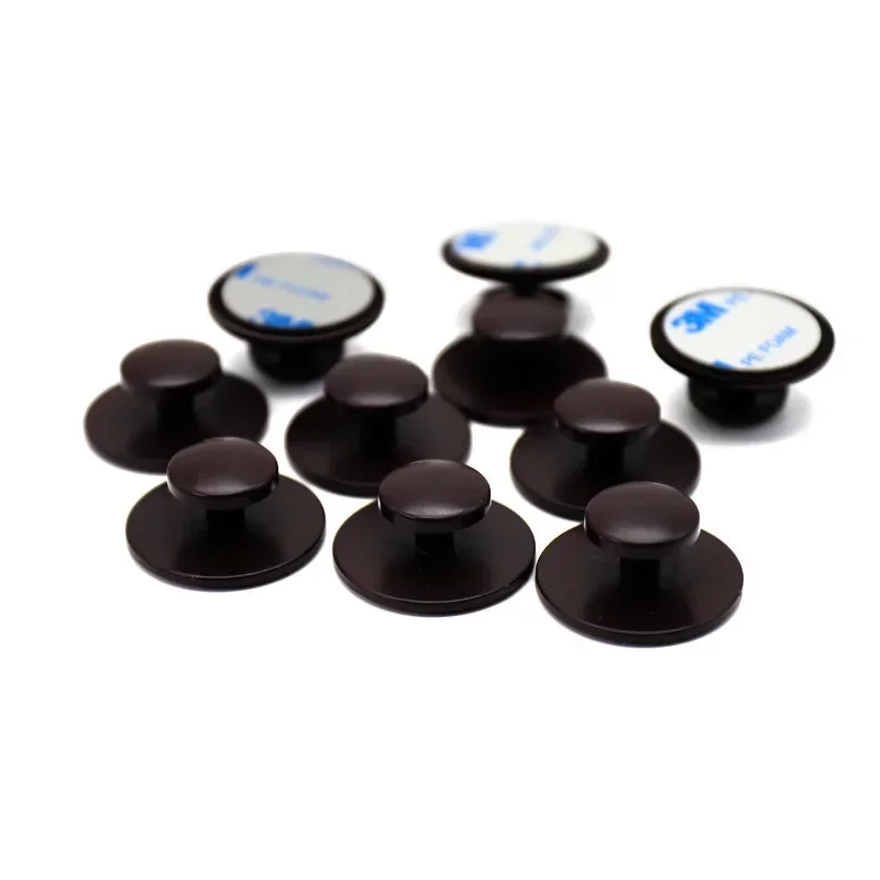 3 Pcs/set Round Sticky Cupboard Cabinet Door Handle Glass Door Baby Safety Handle with Double-sided Tape Furniture Accessories