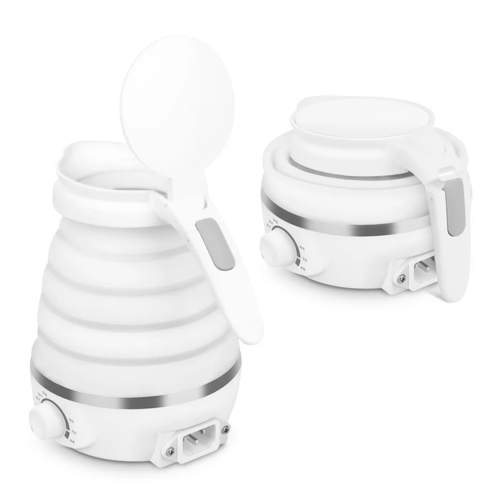 Travel Folding Kettle 304 Stainless Steel Portable Kettle Compression Leakproof Water Boiler Kettle Baby Milk Bottle 4